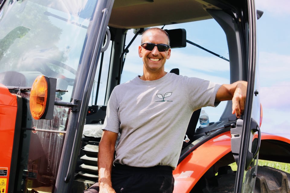 Farmer Chris Colitas Deb "Mrs C." Colitas
