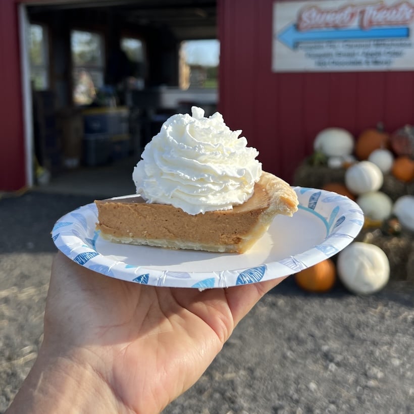 Valley Fruits adn Veggies - Pumpkin Pie with Whipped Crea