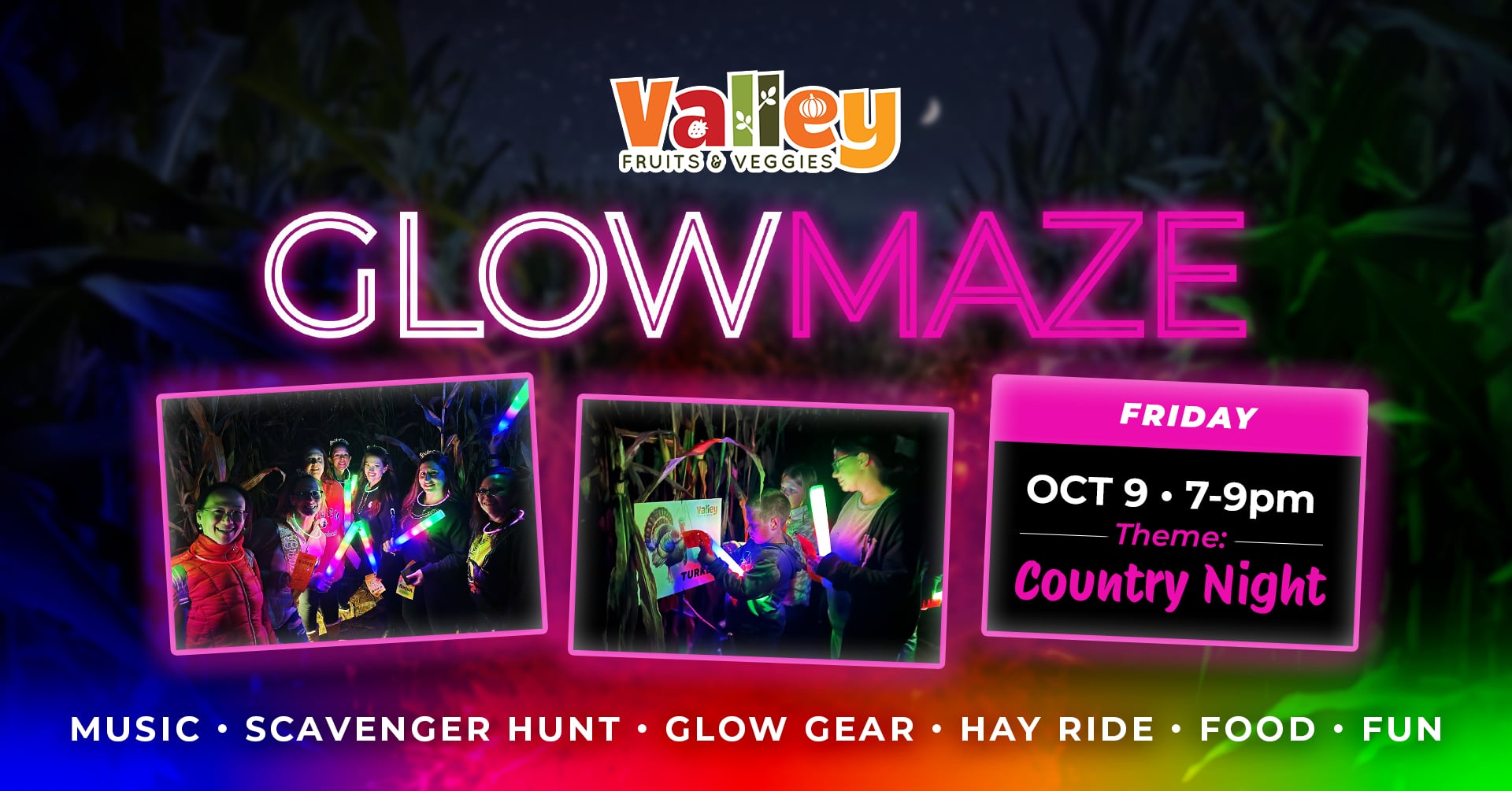 Glow Maze OCT 9 – Country